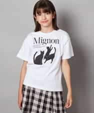KJKHW26029 a.v.v KIDS(アー・ヴェ・ヴェ) [140-150]【接触冷感】アソートアートゆるＴシャツ ホワイト