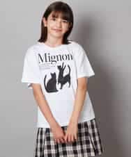 KJKHW26029 a.v.v KIDS(アー・ヴェ・ヴェ) [140-150]【接触冷感】アソートアートゆるＴシャツ ブラック