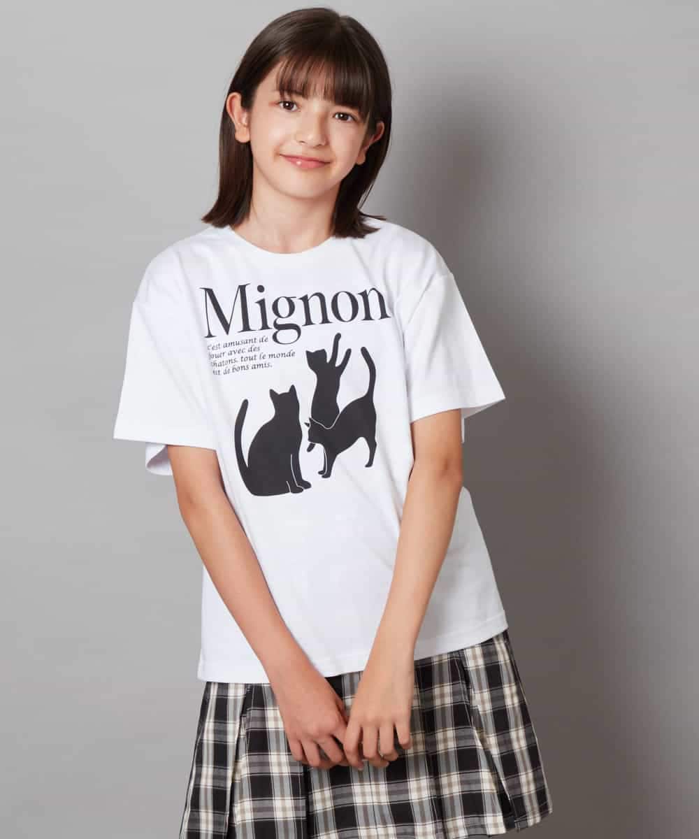 KJKHW26029 a.v.v KIDS(アー・ヴェ・ヴェ) [140-150]【接触冷感】アソートアートゆるＴシャツ ブラック