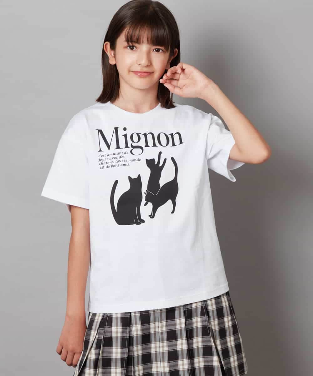 KJKHW26029 a.v.v KIDS(アー・ヴェ・ヴェ) [140-150]【接触冷感】アソートアートゆるＴシャツ ブラック