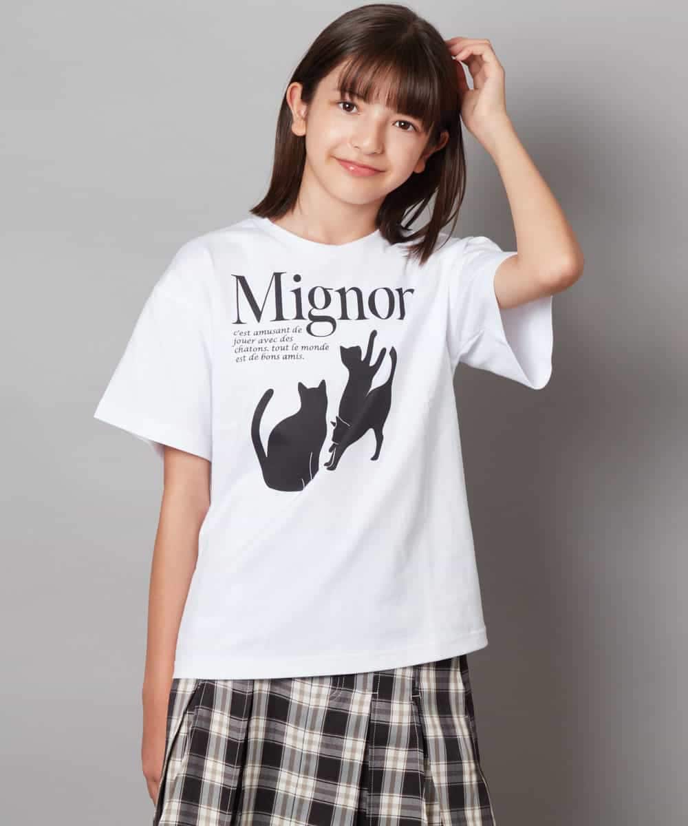 KJKHW26029 a.v.v KIDS(アー・ヴェ・ヴェ) [140-150]【接触冷感】アソートアートゆるＴシャツ ブラック