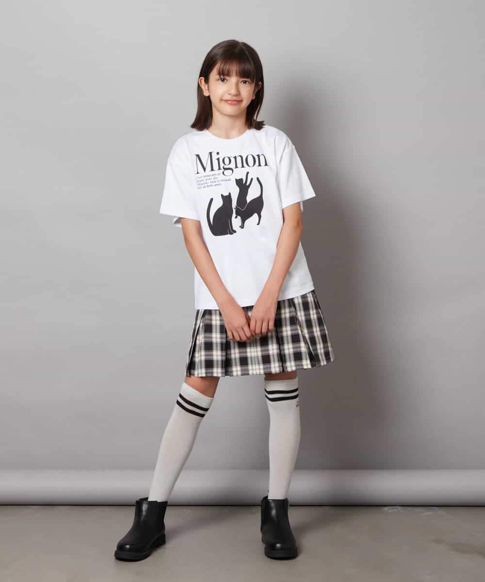 KJKHW26029 a.v.v KIDS(アー・ヴェ・ヴェ) [140-150]【接触冷感】アソートアートゆるＴシャツ ブラック