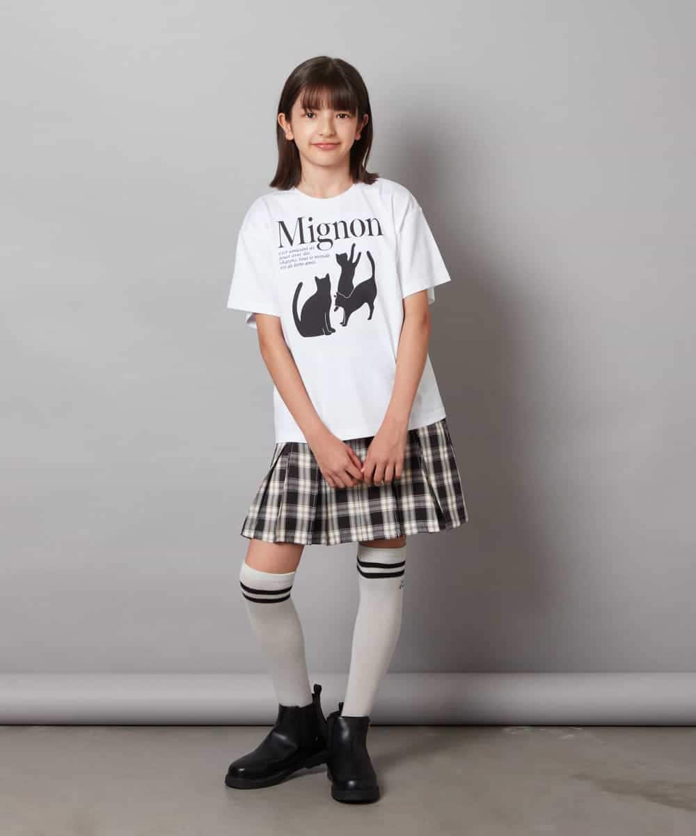 KJKHW26029 a.v.v KIDS(アー・ヴェ・ヴェ) [140-150]【接触冷感】アソートアートゆるＴシャツ ブラック