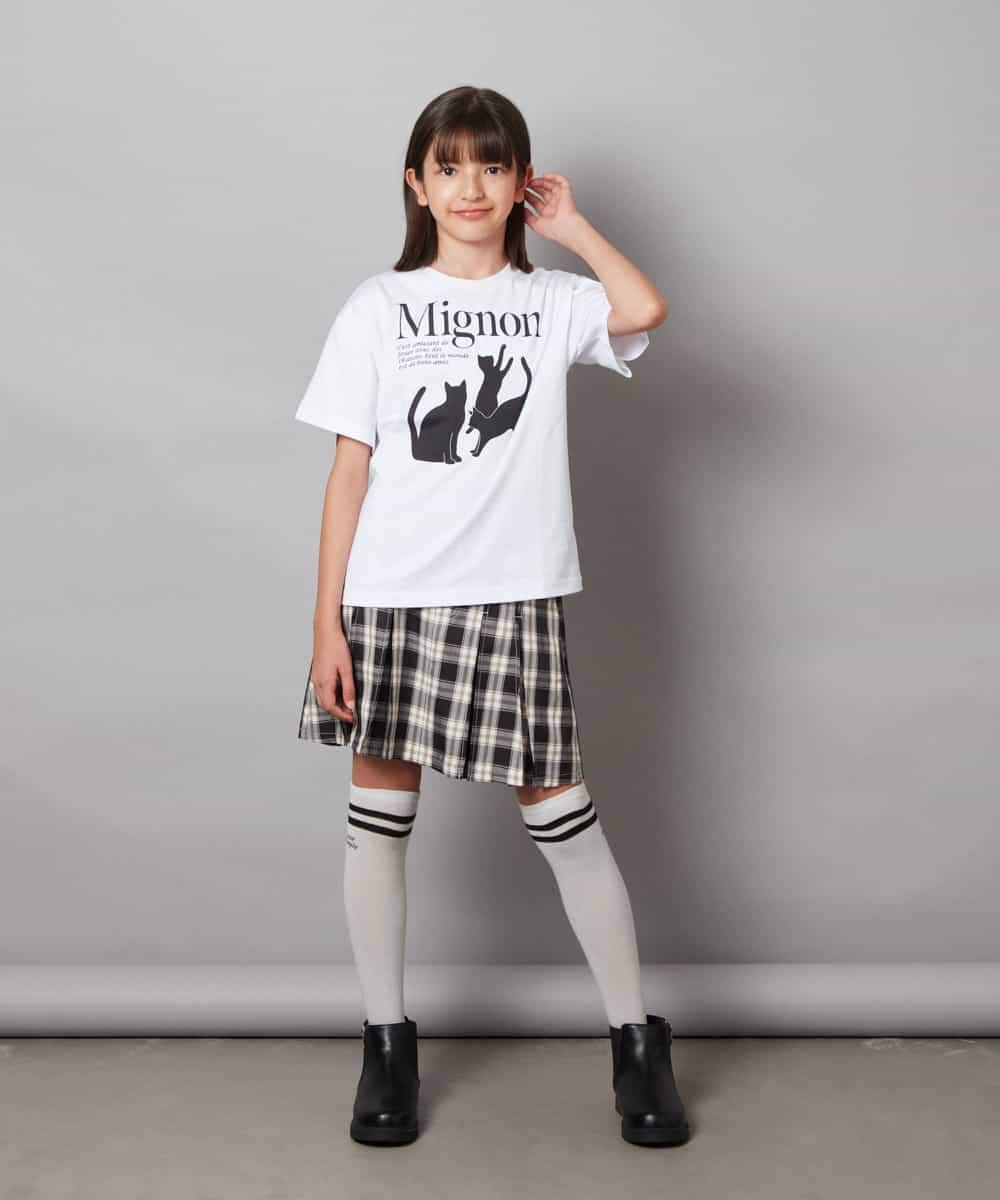 KJKHW26029 a.v.v KIDS(アー・ヴェ・ヴェ) [140-150]【接触冷感】アソートアートゆるＴシャツ ブラック