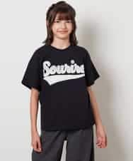 KJKHW26029 a.v.v KIDS(アー・ヴェ・ヴェ) [140-150]【接触冷感】アソートアートゆるＴシャツ ブラック