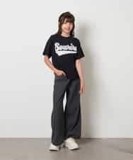 KJKHW26029 a.v.v KIDS(アー・ヴェ・ヴェ) [140-150]【接触冷感】アソートアートゆるＴシャツ ブラック