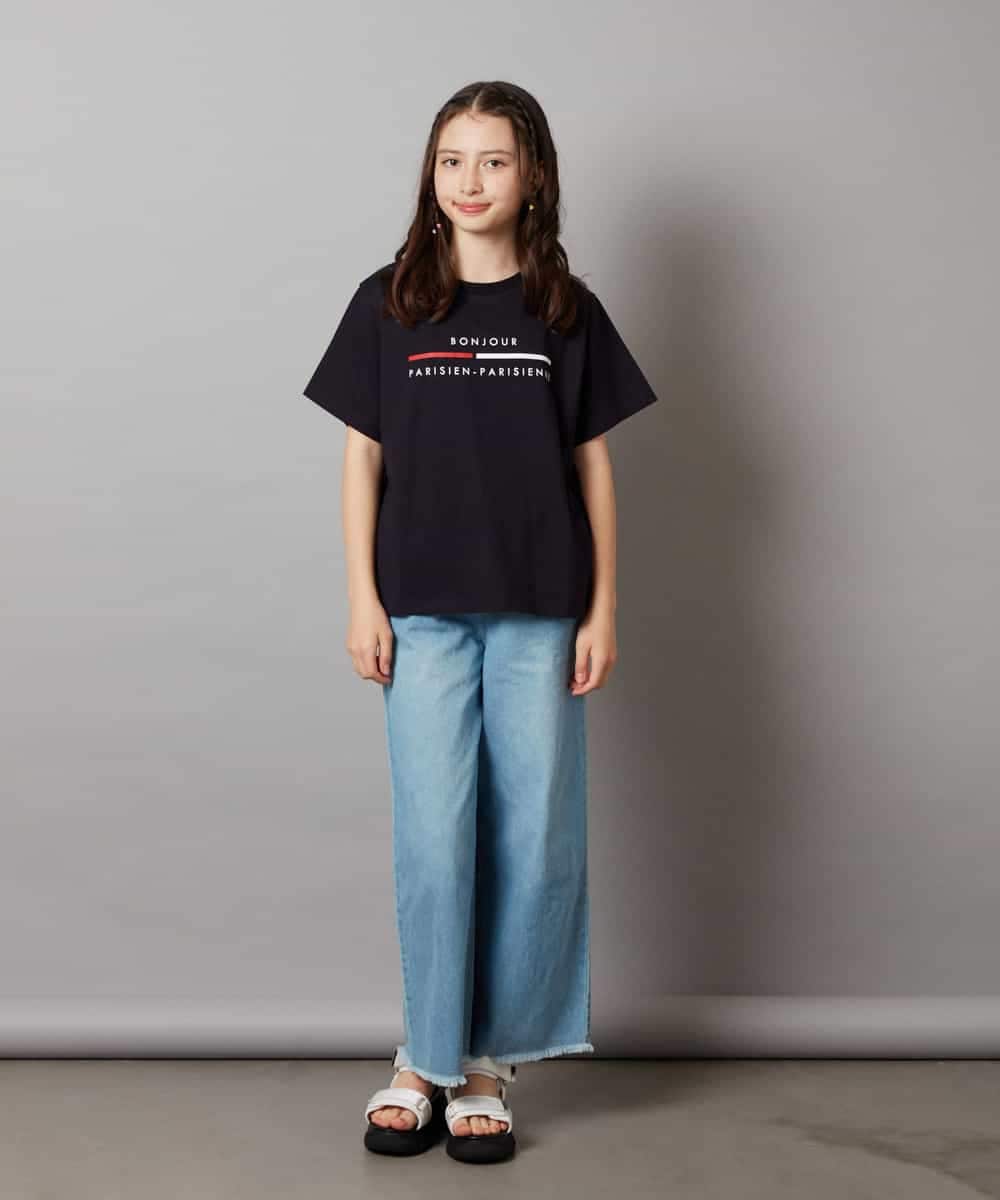 KJKHW70029 a.v.v KIDS(アー・ヴェ・ヴェ) [140-150]ロゴアソートTシャツ ホワイト
