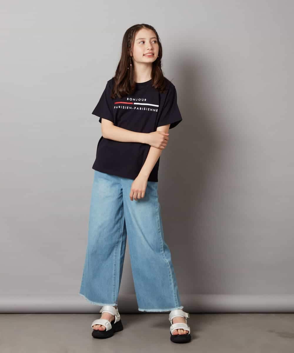 KJKHW70029 a.v.v KIDS(アー・ヴェ・ヴェ) [140-150]ロゴアソートTシャツ ホワイト