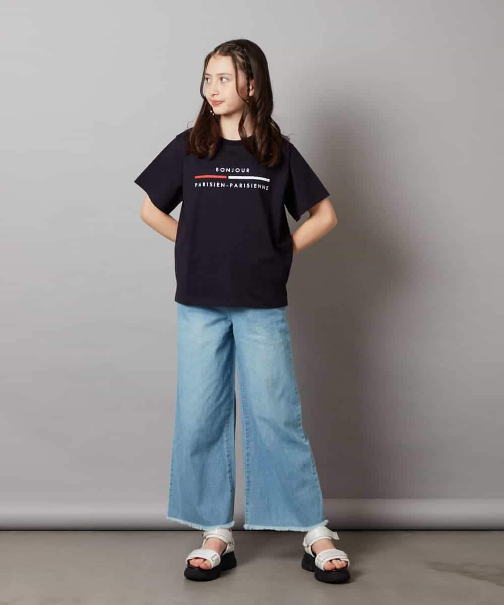 KJKHW70029 a.v.v KIDS(アー・ヴェ・ヴェ) [140-150]ロゴアソートTシャツ ホワイト
