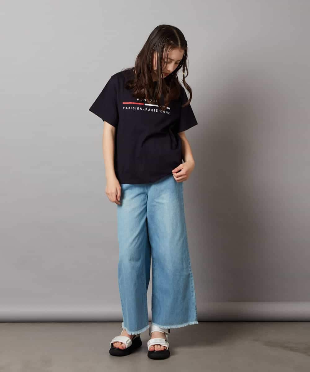 KJKHW70029 a.v.v KIDS(アー・ヴェ・ヴェ) [140-150]ロゴアソートTシャツ ホワイト