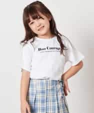 KJKHW70029 a.v.v KIDS(アー・ヴェ・ヴェ) [140-150]ロゴアソートTシャツ ホワイト
