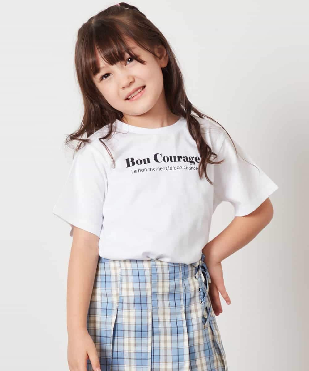 KJKHW70029 a.v.v KIDS(アー・ヴェ・ヴェ) [140-150]ロゴアソートTシャツ ホワイト