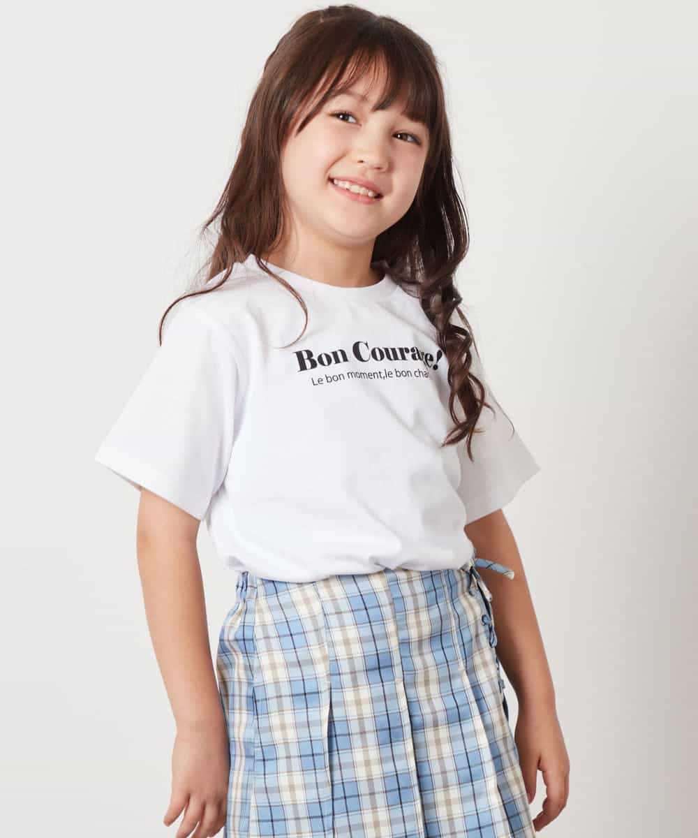 KJKHW70029 a.v.v KIDS(アー・ヴェ・ヴェ) [140-150]ロゴアソートTシャツ ホワイト