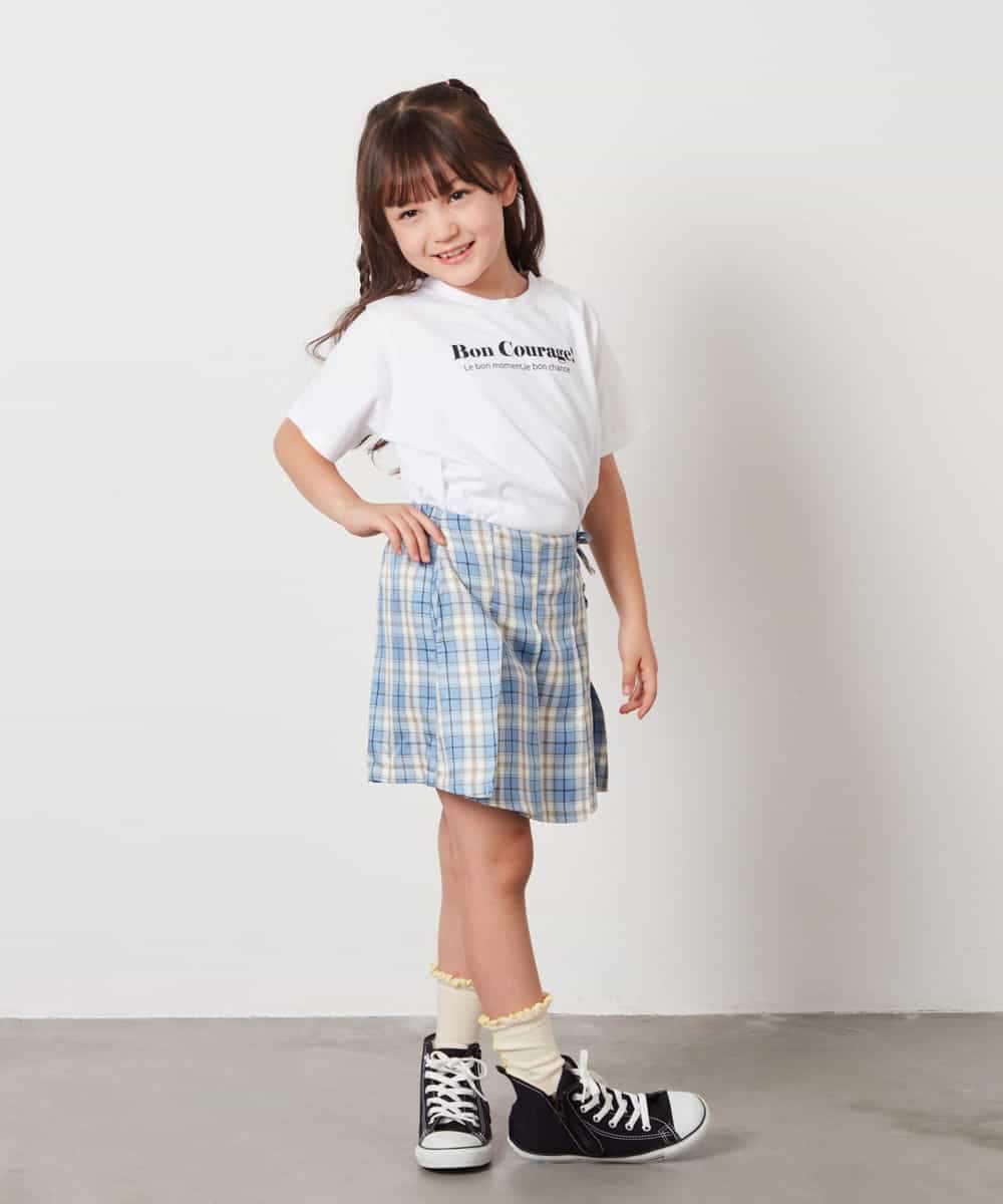 KJKHW70029 a.v.v KIDS(アー・ヴェ・ヴェ) [140-150]ロゴアソートTシャツ ホワイト