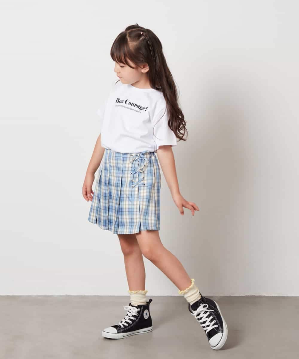 KJKHW70029 a.v.v KIDS(アー・ヴェ・ヴェ) [140-150]ロゴアソートTシャツ ホワイト