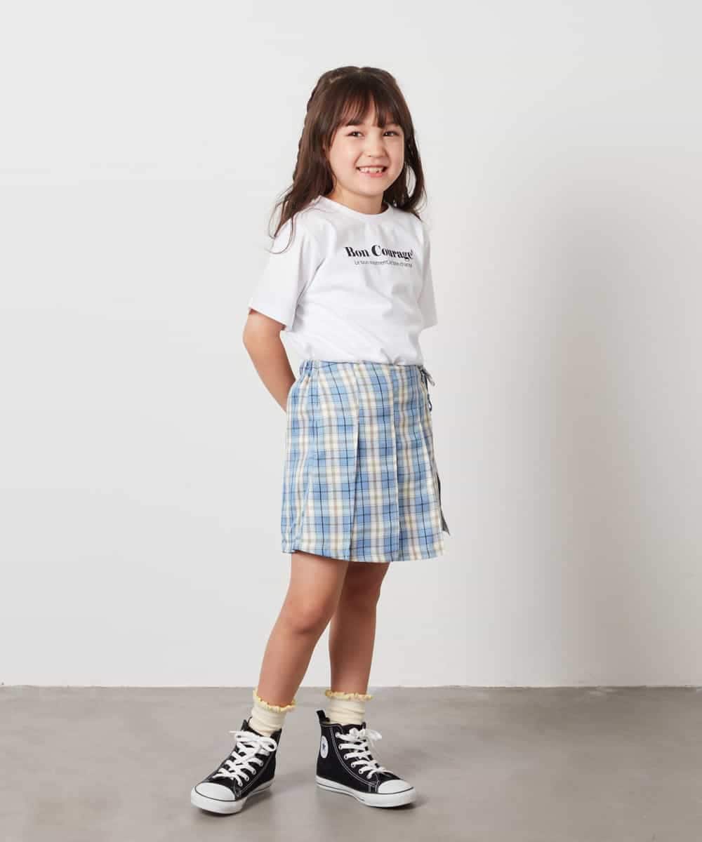 KJKHW70029 a.v.v KIDS(アー・ヴェ・ヴェ) [140-150]ロゴアソートTシャツ ホワイト