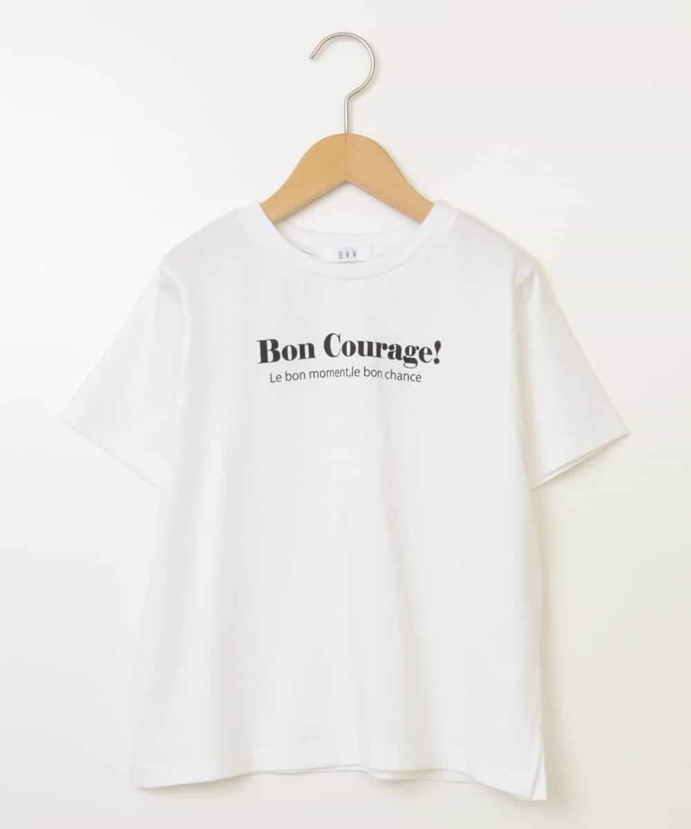 KJKHW70029 a.v.v KIDS(アー・ヴェ・ヴェ) [140-150]ロゴアソートTシャツ ホワイト
