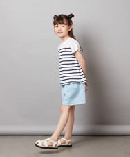 KJKHW71029 a.v.v KIDS(アー・ヴェ・ヴェ) [140-150]ボーダーTシャツ ネイビー