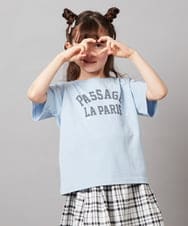 KJKHX21029 a.v.v KIDS(アー・ヴェ・ヴェ) 【接触冷感/ジメジメ対策】[160]ハート刺繍＆ロゴプリントゆるTシャツ ダークグレー