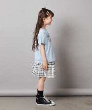KJKHX21029 a.v.v KIDS(アー・ヴェ・ヴェ) 【接触冷感/ジメジメ対策】[160]ハート刺繍＆ロゴプリントゆるTシャツ ダークグレー