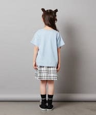 KJKHX21029 a.v.v KIDS(アー・ヴェ・ヴェ) 【接触冷感/ジメジメ対策】[160]ハート刺繍＆ロゴプリントゆるTシャツ ダークグレー