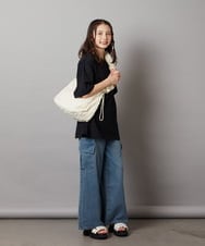 KJKHX22029 a.v.v KIDS(アー・ヴェ・ヴェ) 【ジュニア】[160]スプレーアート風オーバーＴシャツ ブラック