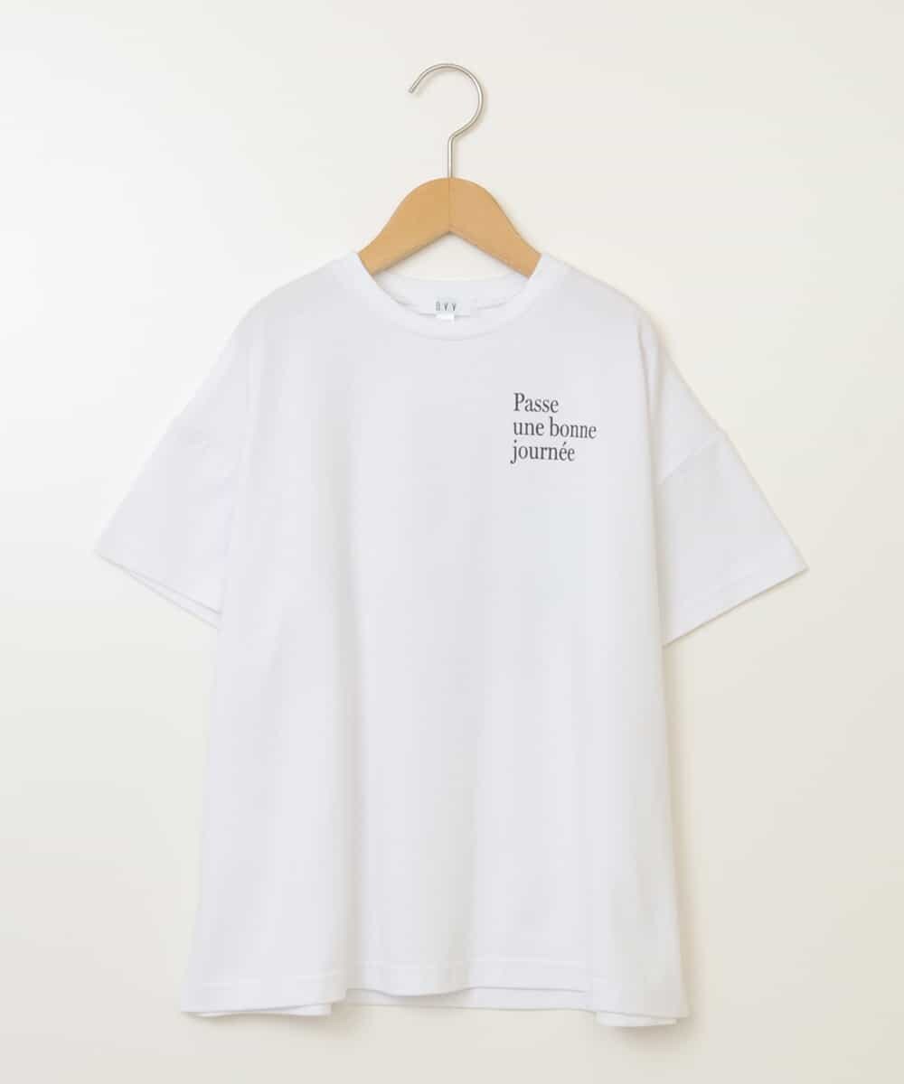 KJKHX22034 a.v.v KIDS(アー・ヴェ・ヴェ) [160]スプレーアート風オーバーＴシャツ ブラック