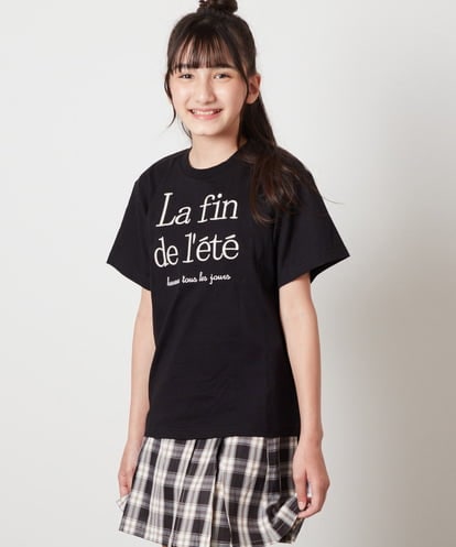 KJKHX25021 a.v.v KIDS [160]【接触冷感】ロゴ刺繍ゆるTシャツ