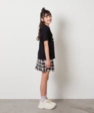 KJKHX25021 a.v.v KIDS(アー・ヴェ・ヴェ) [160]【接触冷感】ロゴ刺繍ゆるTシャツ ブラック