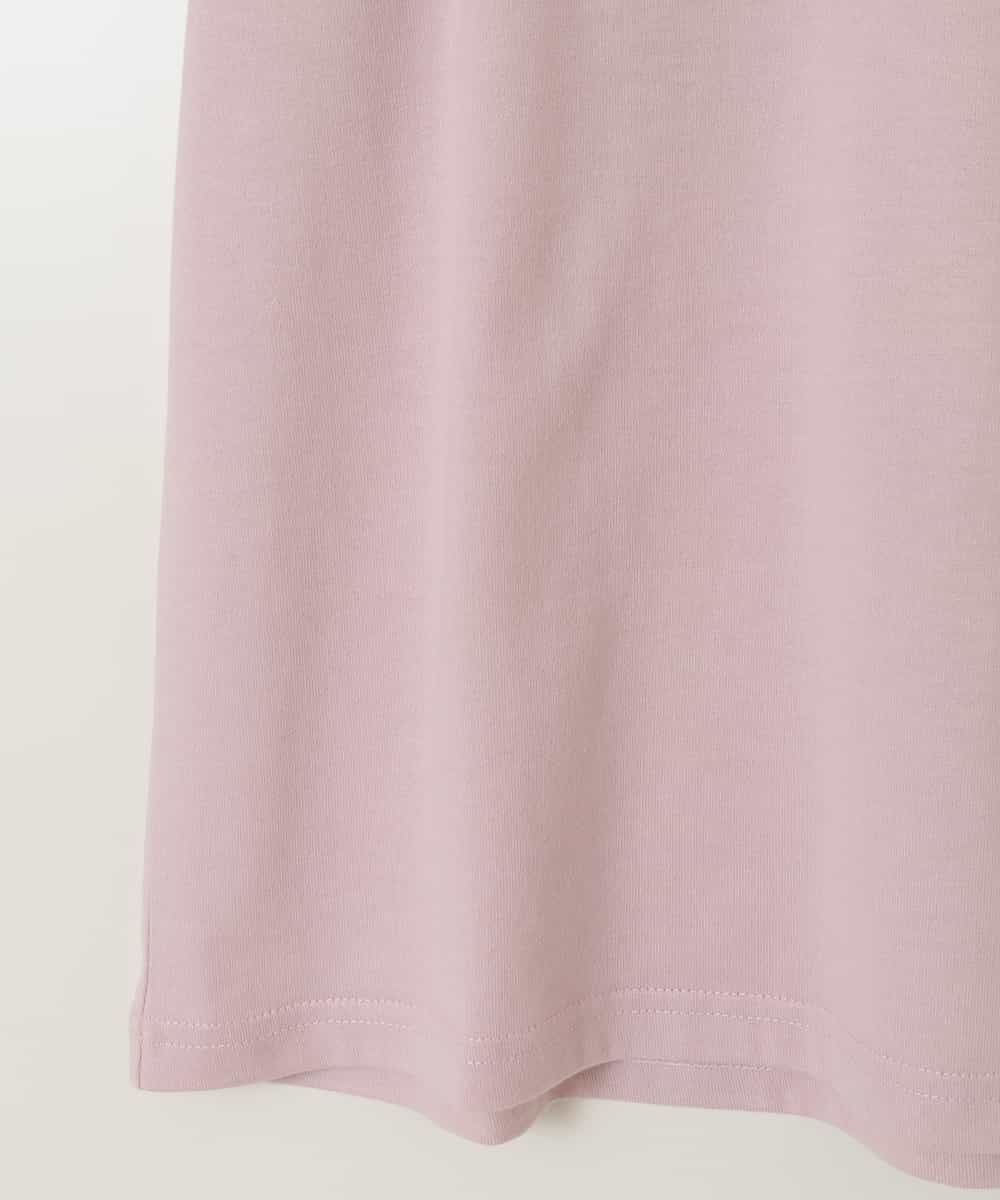KJKHX25021 a.v.v KIDS(アー・ヴェ・ヴェ) [160]【接触冷感】ロゴ刺繍ゆるTシャツ ピンク