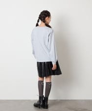 KJKJA32026 a.v.v KIDS(アー・ヴェ・ヴェ) 【毛玉になりにくい/安心の綿100％】[120-160]アソートロゴロンＴ アイボリー