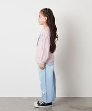 KJKJA33021 a.v.v KIDS(アー・ヴェ・ヴェ) 【毛玉になりにくい/安心の綿100％】[100-150]アソートモチーフロンＴ ピンク