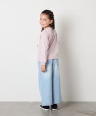 KJKJA33021 a.v.v KIDS(アー・ヴェ・ヴェ) 【毛玉になりにくい/安心の綿100％】[100-150]アソートモチーフロンＴ ピンク