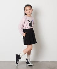KJKJA33021 a.v.v KIDS(アー・ヴェ・ヴェ) 【毛玉になりにくい/安心の綿100％】[100-150]アソートモチーフロンＴ ピンク