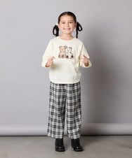 KJKJA33021 a.v.v KIDS(アー・ヴェ・ヴェ) 【毛玉になりにくい/安心の綿100％】[100-150]アソートモチーフロンＴ ピンク