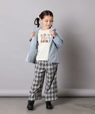 KJKJA33021 a.v.v KIDS(アー・ヴェ・ヴェ) 【毛玉になりにくい/安心の綿100％】[100-150]アソートモチーフロンＴ ピンク