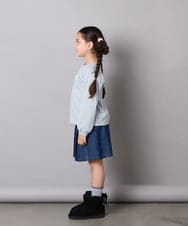 KJKJA33021 a.v.v KIDS(アー・ヴェ・ヴェ) 【毛玉になりにくい/安心の綿100％】[100-150]アソートモチーフロンＴ ピンク