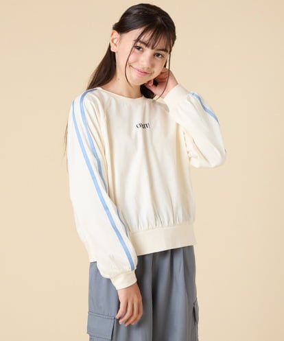 KJKJA44029  [130-160]配色ラインロンＴ
