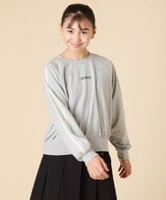 KJKJA44029 a.v.v KIDS(アー・ヴェ・ヴェ) [130-160]配色ラインロンＴ アイボリー