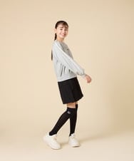 KJKJA44029 a.v.v KIDS(アー・ヴェ・ヴェ) [130-160]配色ラインロンＴ アイボリー