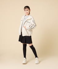 KJKJA44029 a.v.v KIDS(アー・ヴェ・ヴェ) [130-160]配色ラインロンＴ アイボリー