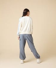 KJKJA44029 a.v.v KIDS(アー・ヴェ・ヴェ) [130-160]配色ラインロンＴ アイボリー