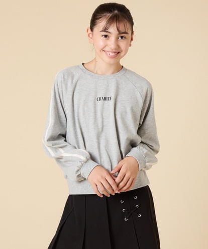 KJKJA44029 a.v.v KIDS [130-160]配色ラインロンＴ