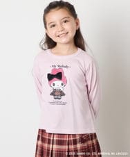 KJKJA80034 a.v.v KIDS(アー・ヴェ・ヴェ) 【数量限定】[100-140]［マイメロディ／クロミ］スパンコールロンT ピンク
