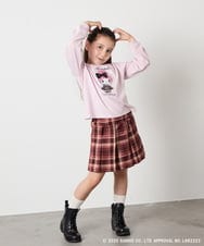 KJKJA80034 a.v.v KIDS(アー・ヴェ・ヴェ) 【数量限定】[100-140]［マイメロディ／クロミ］スパンコールロンT ピンク