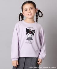 KJKJA80034 a.v.v KIDS(アー・ヴェ・ヴェ) 【数量限定】[100-140]［マイメロディ／クロミ］スパンコールロンT ピンク