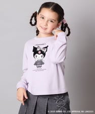 KJKJA80034 a.v.v KIDS(アー・ヴェ・ヴェ) 【数量限定】[100-140]［マイメロディ／クロミ］スパンコールロンT ピンク