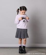 KJKJA80034 a.v.v KIDS(アー・ヴェ・ヴェ) 【数量限定】[100-140]［マイメロディ／クロミ］スパンコールロンT ピンク