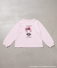 KJKJA80034 a.v.v KIDS(アー・ヴェ・ヴェ) 【数量限定】[100-140]［マイメロディ／クロミ］スパンコールロンT ピンク