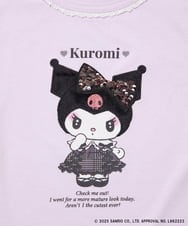 KJKJA80034 a.v.v KIDS(アー・ヴェ・ヴェ) 【数量限定】[100-140]［マイメロディ／クロミ］スパンコールロンT ピンク